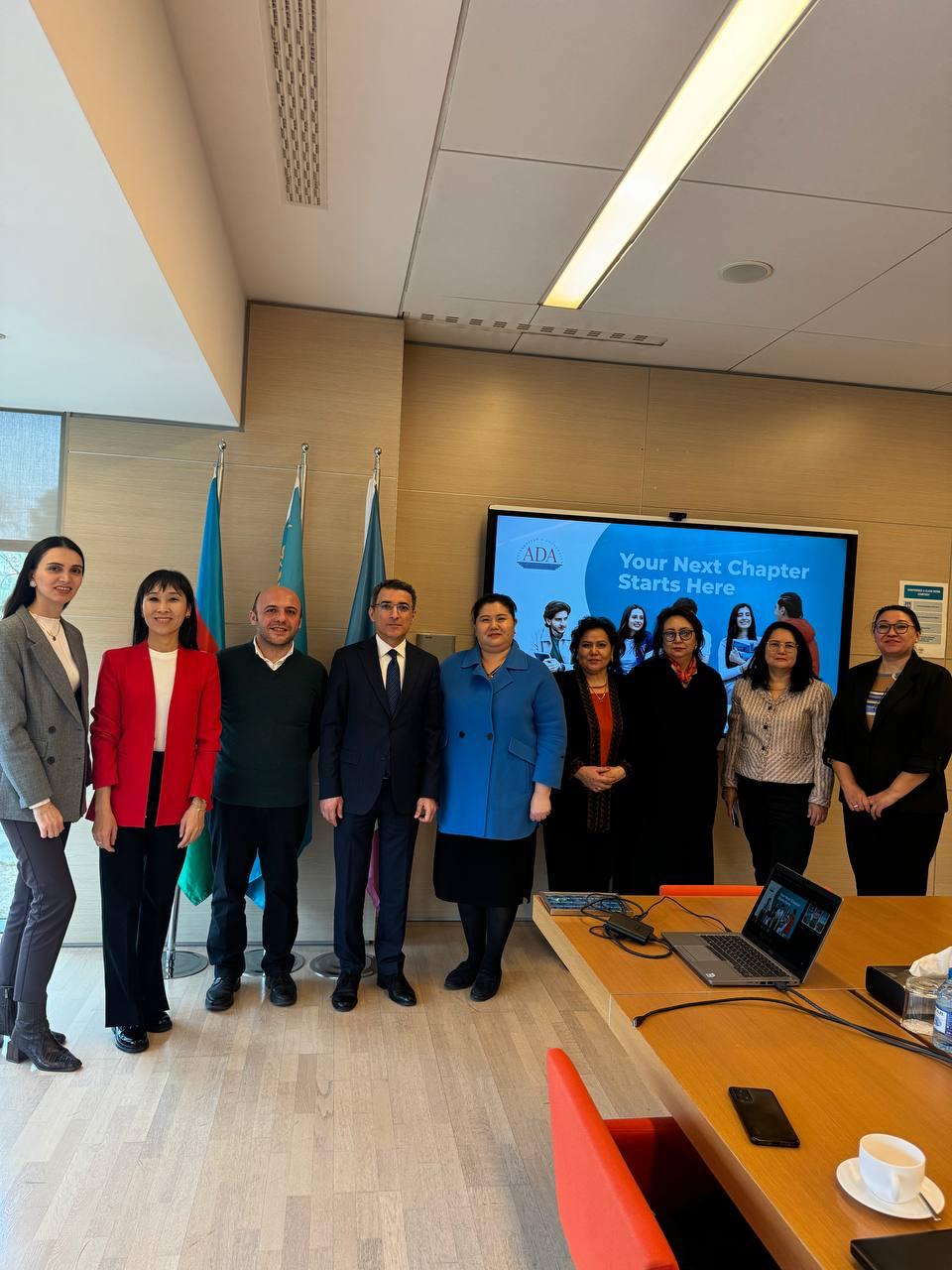 The delegation of Kunaev University concluded negotiations with ADA University, located in Baku