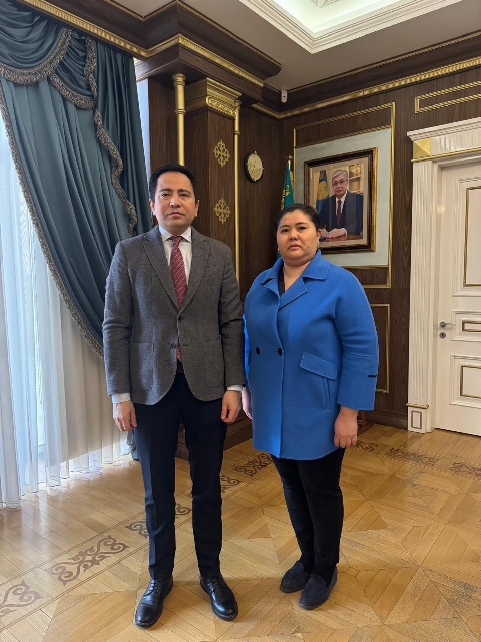 The delegation of Kunaev University met with the Ambassador of the Republic of Kazakhstan in Baku