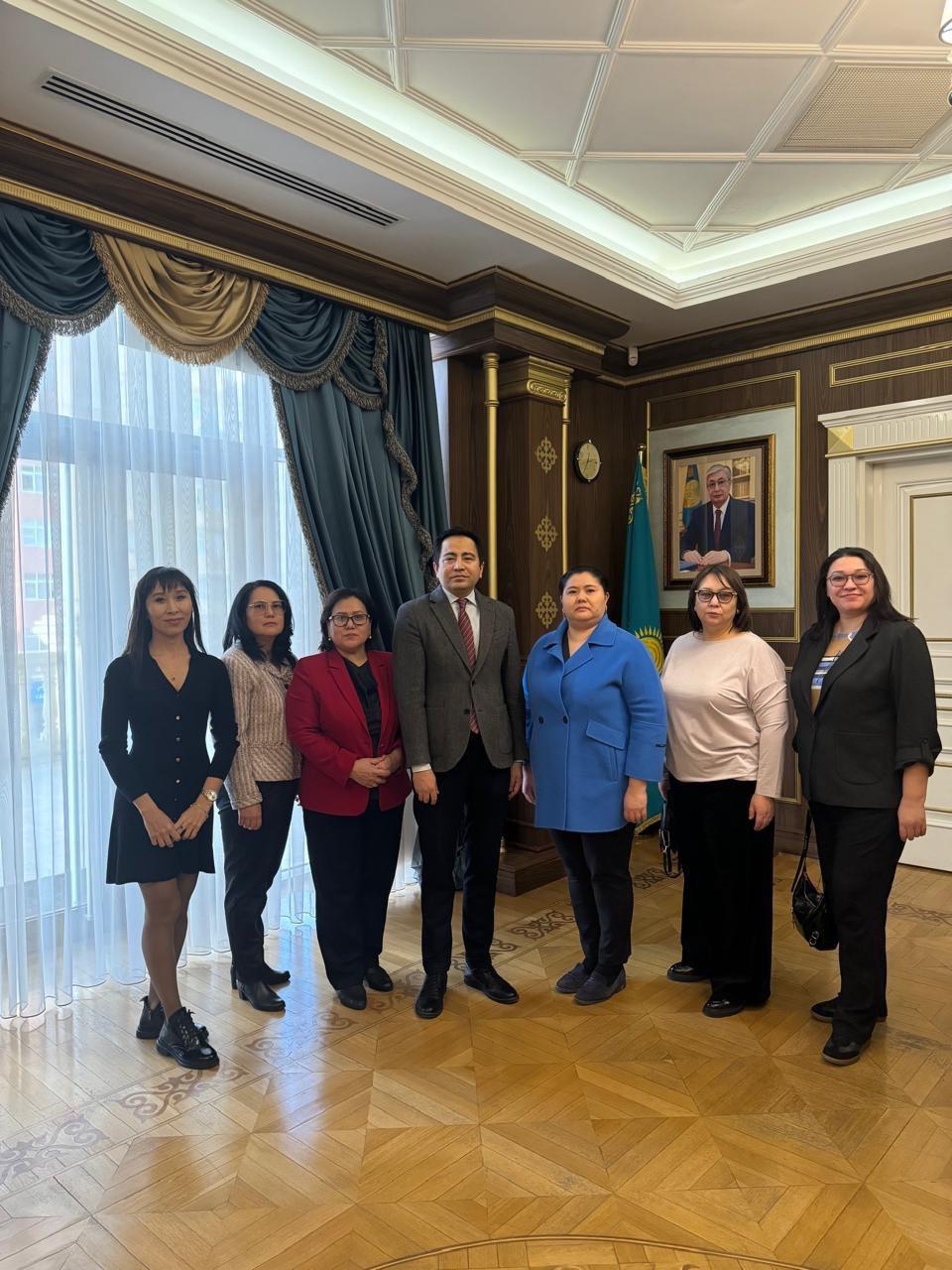 The delegation of Kunaev University met with the Ambassador of the Republic of Kazakhstan in Baku