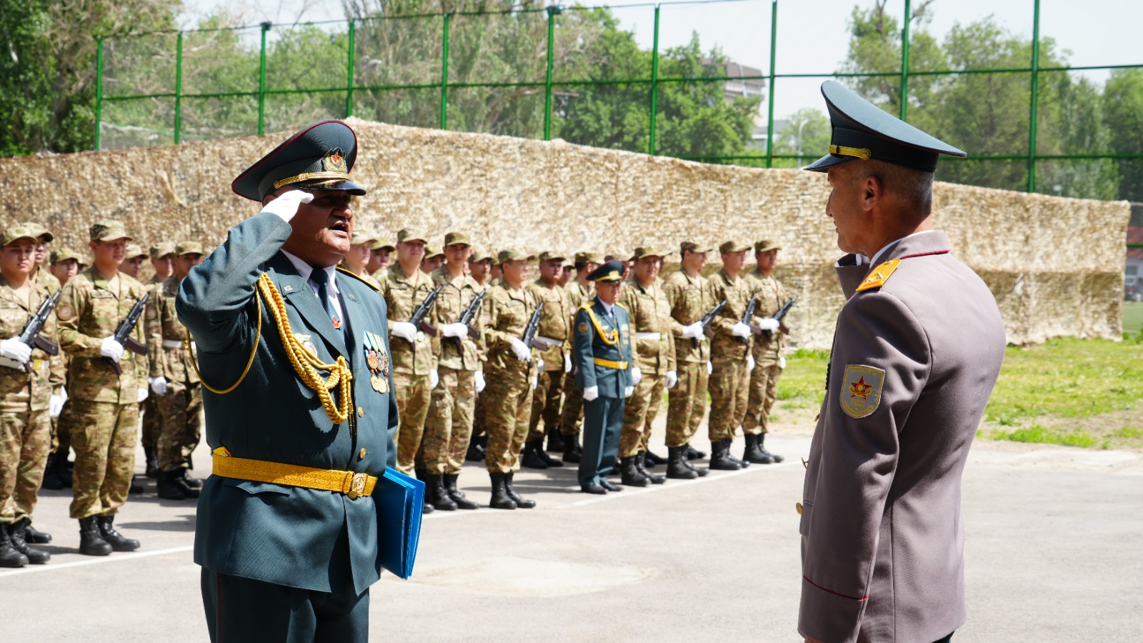 Oath-Taking Ceremony of Military Department Graduates at Kunaev University