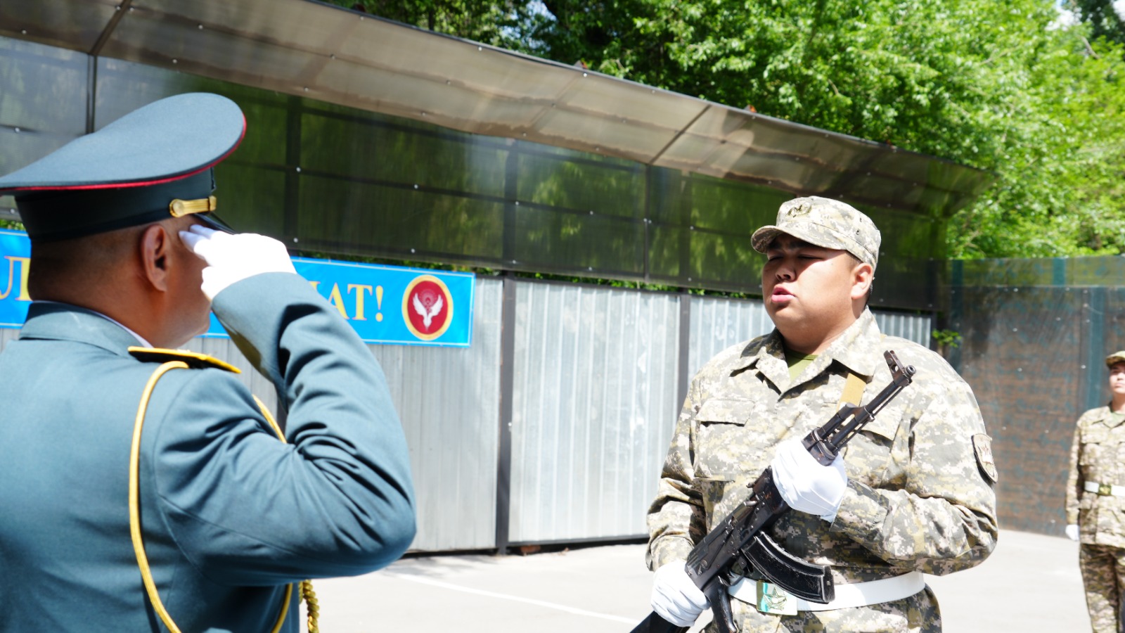 Oath-Taking Ceremony of Military Department Graduates at Kunaev University