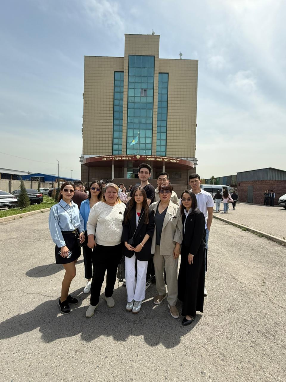 Kunaev University Students Participated in an Open Day at the Customs Post and International Airport