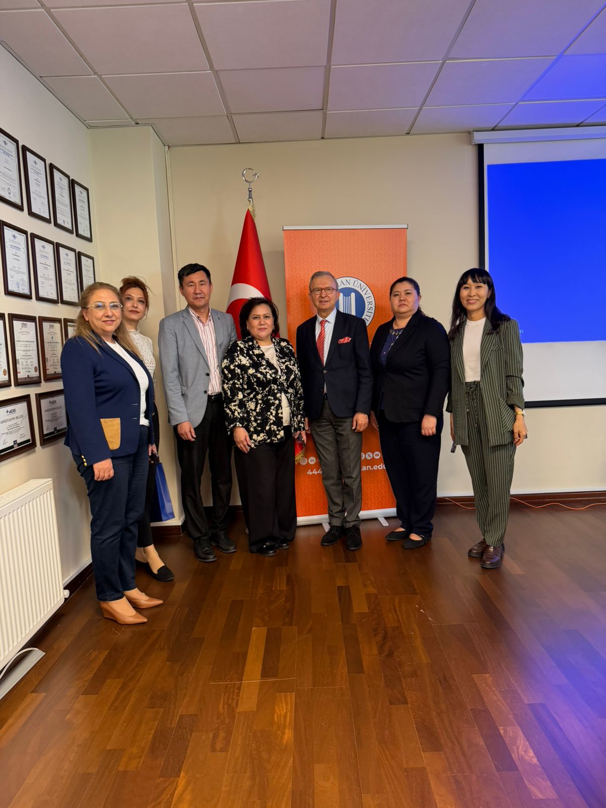 Delegation of Kunaev University Visited Okan University to Strengthen International Cooperation